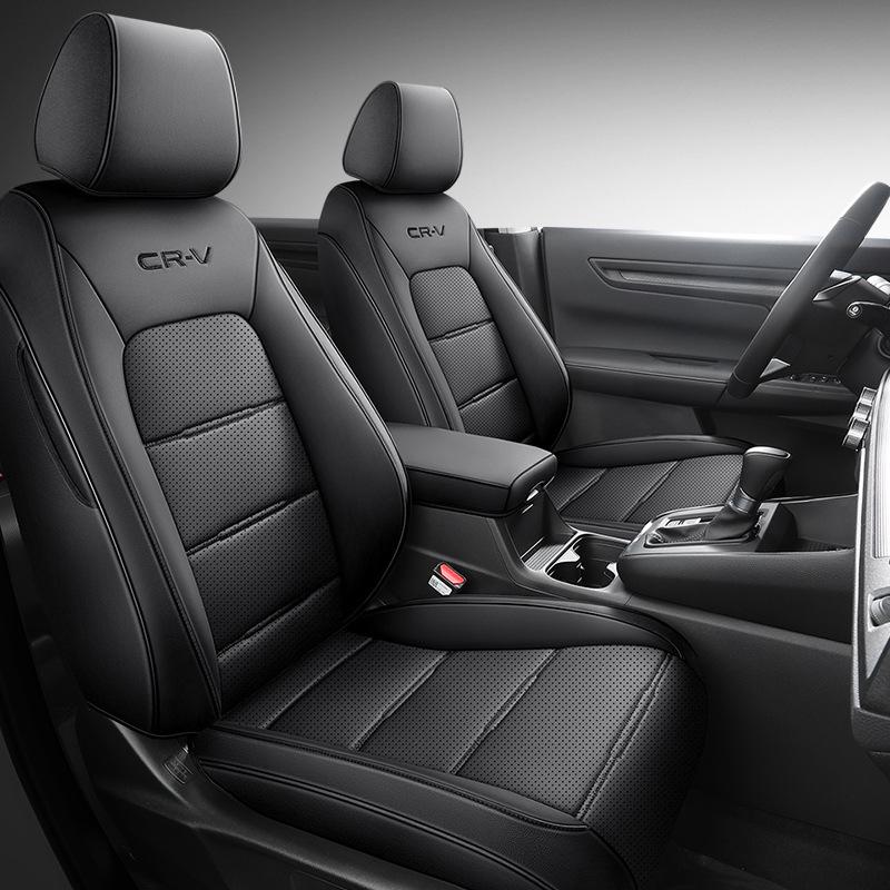 Universal Leather Car Seat Cover: Full Wrap, All-Season, Five-Seat Compatible