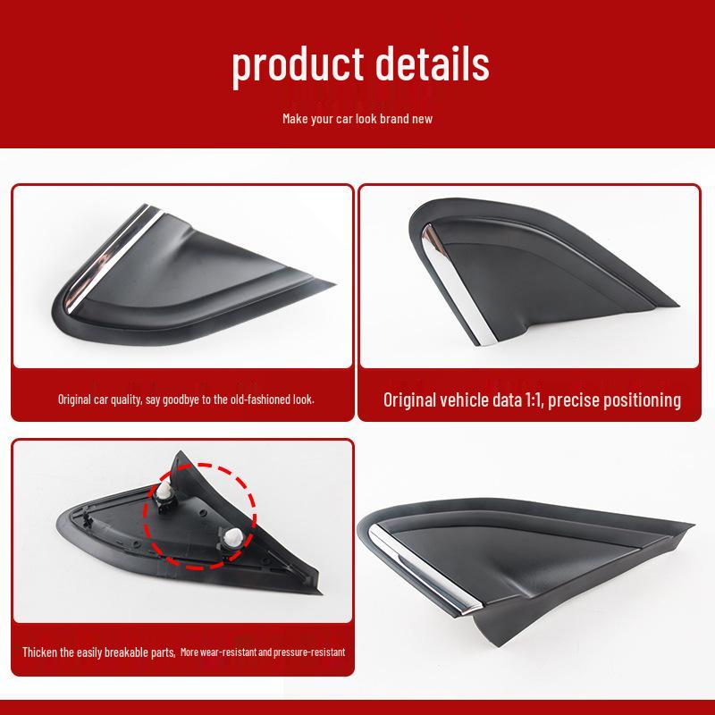 Compatibel Driehoeksplaatje voor Spatbord voor Peugeot 2008 (9678382180, 9678381080, 9814033380)