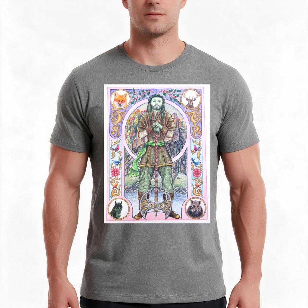 The Green Knight TShirt Summer Casual Cotton Tee Oversized Streetwear Tops Vintage Graphic Print Loose Fit Short Sleeve
