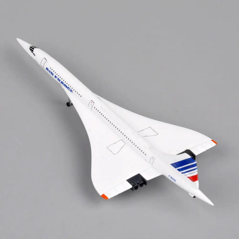 1:Aviones a Escala 400 Francia 1976-2003 Blanco Mini Metal Fundido a Presión Modelo de Avión Regalo Juguetes de Aviones