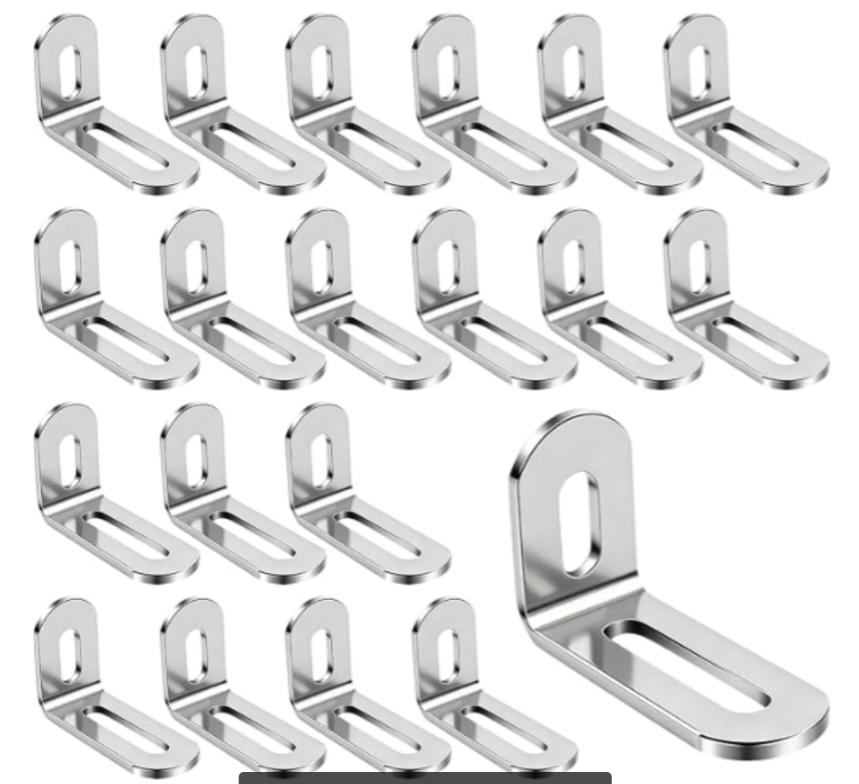 20pcs stainless steel corner brackets