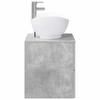 Bathroom Furniture Set Concrete Grey Engineered Wood