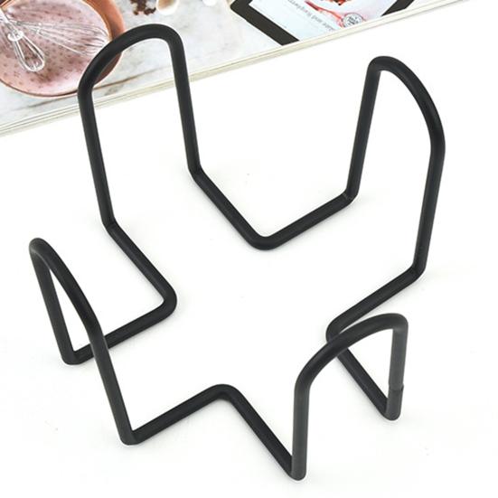 Coaster Holder Rust-proof Hollow Round Square Coaster Storage Iron Rack for Home