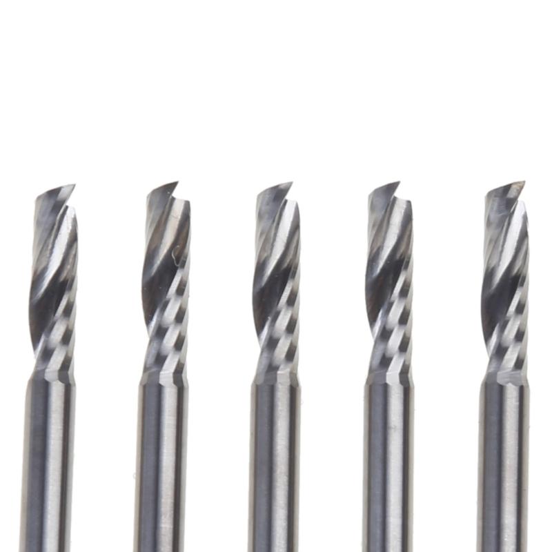 Ball Nose End Mill 5 Pcs Straight Electric Milling Cutters Router Bit Carbide End Spiral Milling Cutter for Woodworking