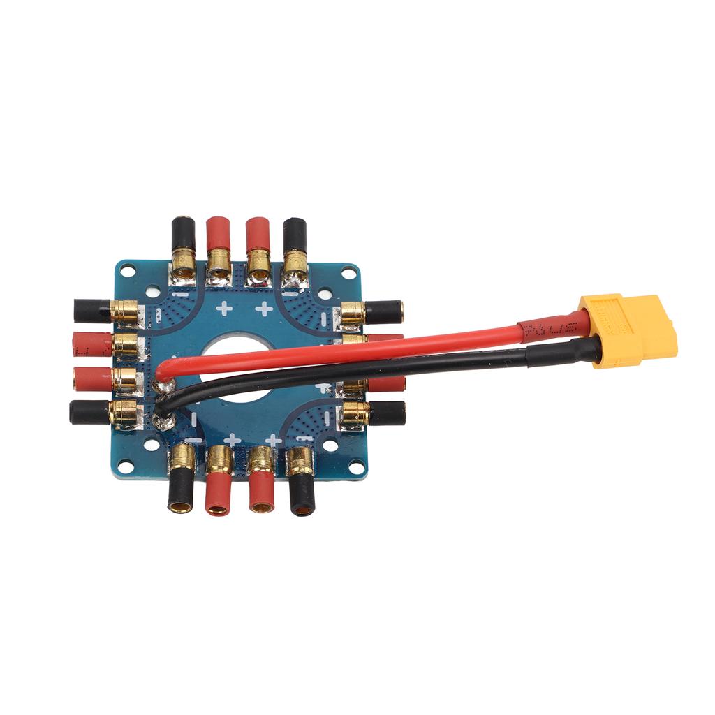 ESC Power Supply Distribution Board Connection Board with XT60 Plug 3.5mm Banana Connectors for RC