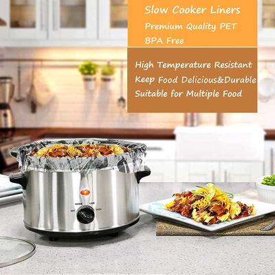 20 Stück Slow Cooker Einlagen und Kochbeutel, Extragroß Passend für 6-10QT Topf, 14"x 22", BPA-frei, Geeignet für ovale und runde Töpfe - 1 Packung