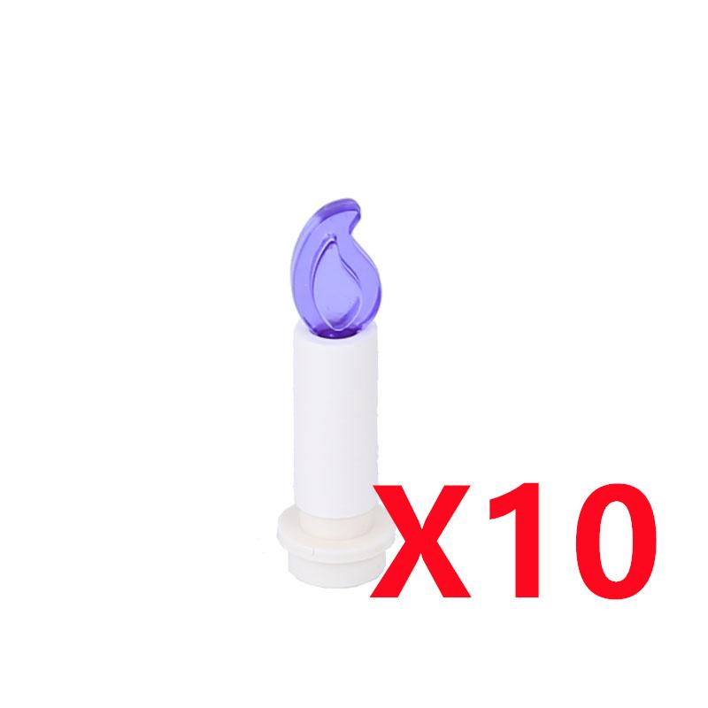 MOC Building Blocks Bonfire Flame Medieval Wine Bottle Accessories Set Candlestick Model Mini Brick Compatible Toy Gift DIY X019