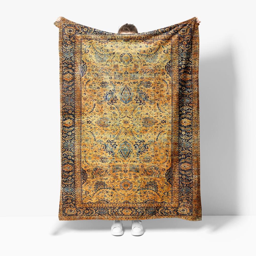 Monika Chen Unisex Vintage Persian Style Rug Traditional Area Kilim Turkish Handmade Rug For Living Room Bedroom Decor