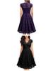 2024 Retro Lace V-Neck Sleeveless Cocktail Dress with Big Swing