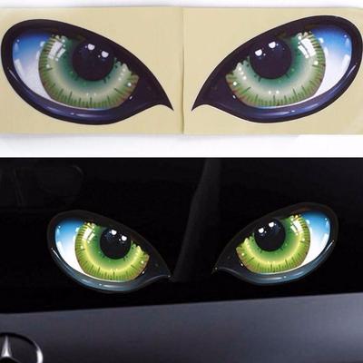 1 ks 3D Stereo Reflexní Nálepka Kočičí Oči Auto Auto Boční Blatník Nálepky Oči Samolepicí Potřeby pro Dekoraci Auta Snadná Dostupnost