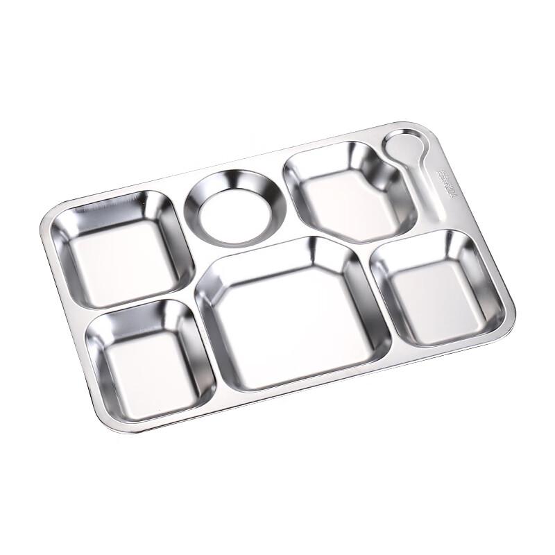 Yunluan 304 Stainless Steel Divided Dinner Plate