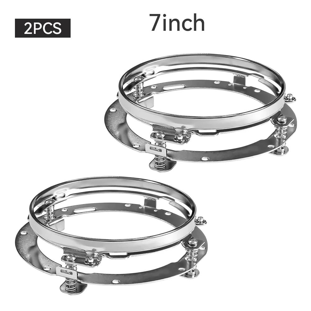 Für 7'' Scheinwerferhalter Lampenhalter für Wrangler JK TJ Motorräder 1Stk/2Stk Montagehalterung für 7 Zoll LED Scheinwerferring