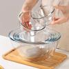 1pc Clear Glass Salad Bowl Heat Resistant Home Kitchen Baking Noodle Bowl Large Instant Noodle Soup Bowl Microwave Cutlery