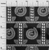 oneOone Baumwoll-Flex Schwarzer Stoff Asiatischer Blumenblock Quiltzubehör Druck Nähstoff pro Yard 40 Zoll