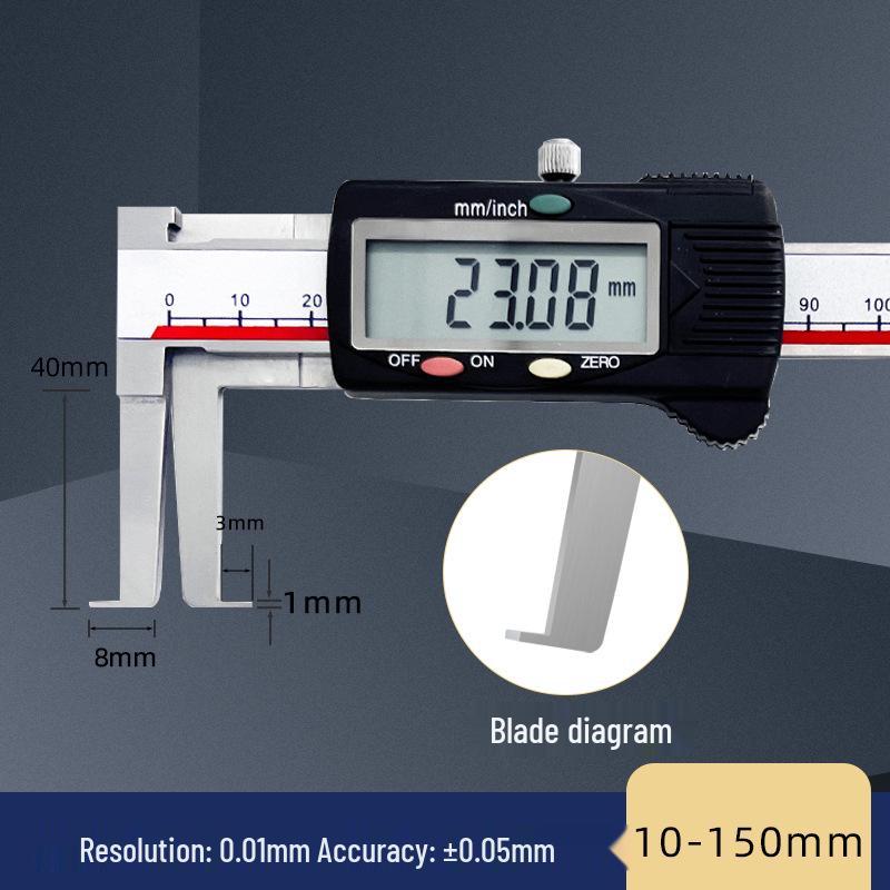 Guilin Guanglu High-Precision Digital Caliper for Inner Hole, Inner Circle, Flat-Headed Groove Measurement