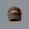 Letter Embroidered Baseball Cap for Women New Wide Brim Big Face Showing Small Big Head Circumference Men's Hat Versatile