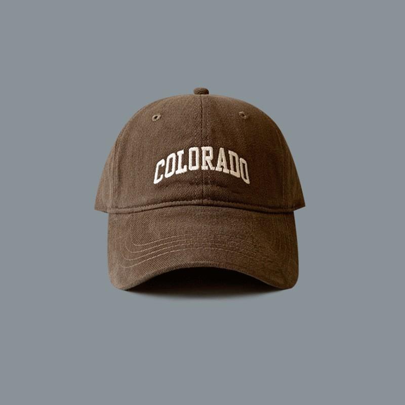 Letter Embroidered Baseball Cap for Women New Wide Brim Big Face Showing Small Big Head Circumference Men's Hat Versatile