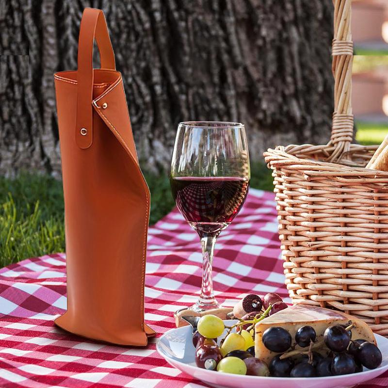 

Защитный чехол для винной бутылки, элегантный подарочный пакет для ценителей вина, чехол для бутылки шампанского