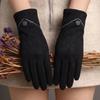 Warm Gloves Three-Line Cycling Rabbit Velvet Men'S And Women'S Fashion Cold-Proof Touch Screen Velvet Outdoor Autumn And Winter Gloves