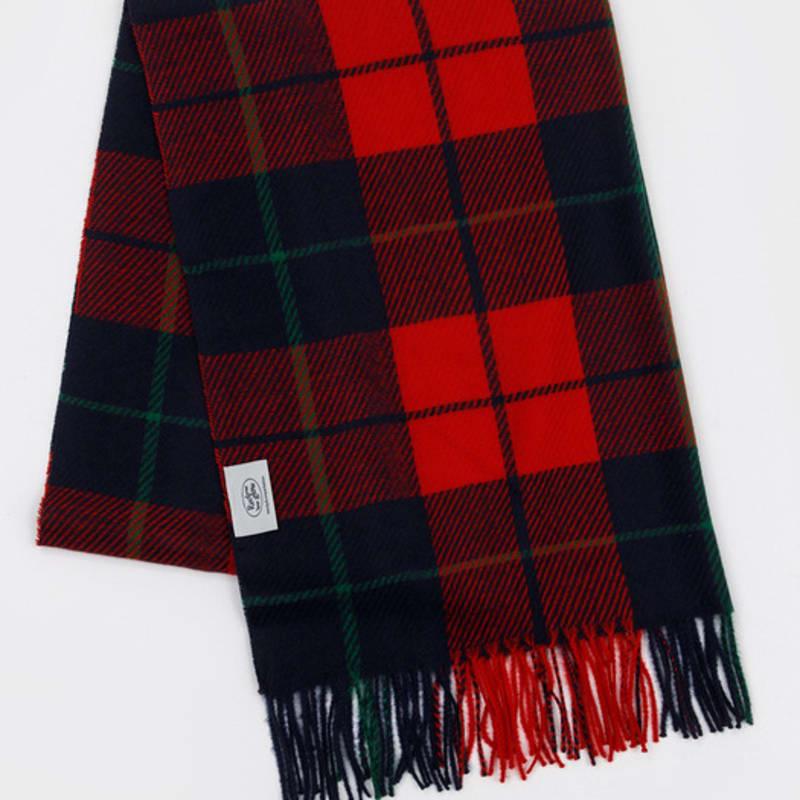 

RECLOW OMBRE Двухцветный клетчатый шарф КРАСНЫЙ FREE