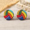 Cross-Border Hot Selling Acrylic Sports Earrings: Football, Basketball, Baseball, Rugby