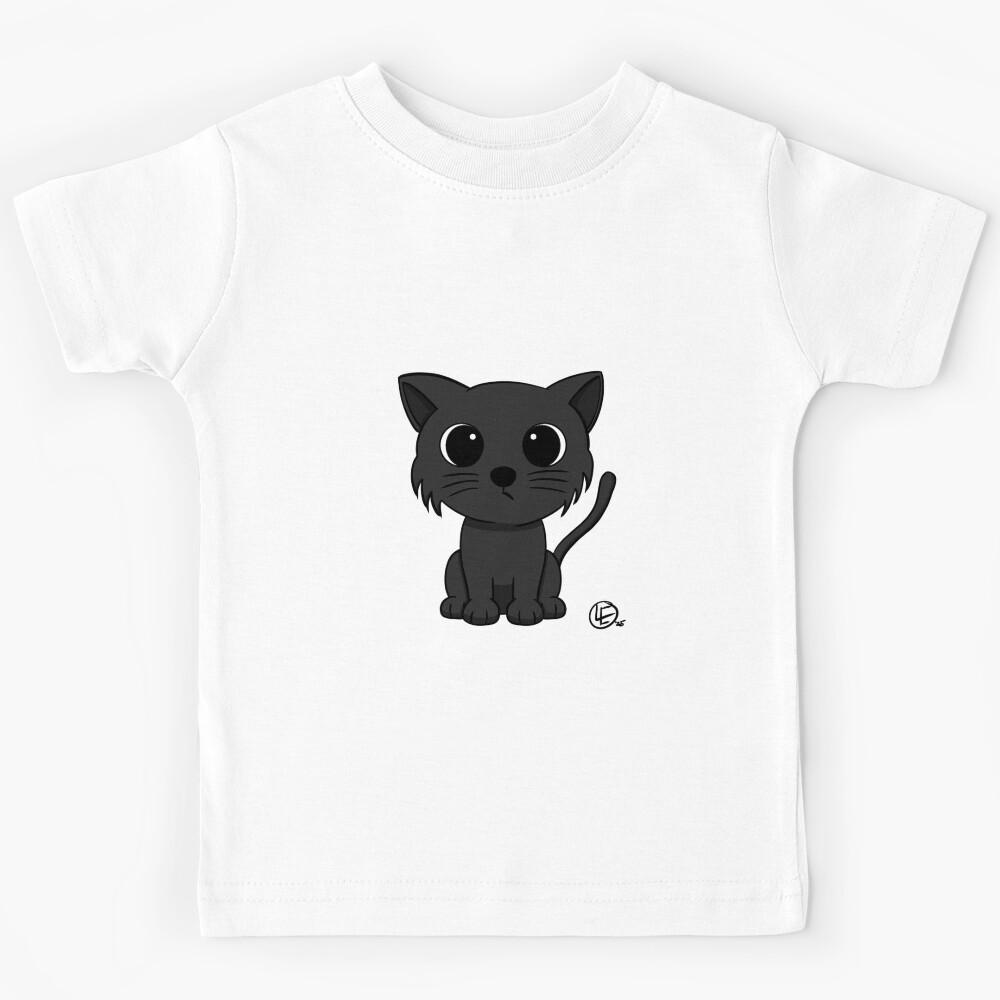 Black Cat Kids T-Shirt 150