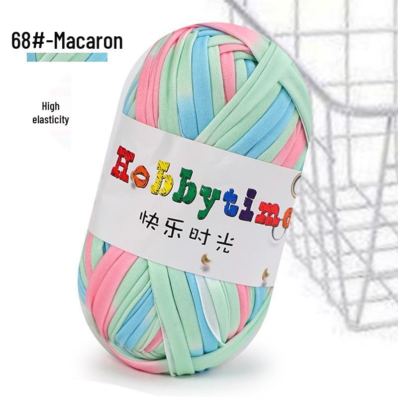 Cloth Strip Yarn DIY Crochet Kit: Handmade Bag, Knitting Material for Cushions, Carpets, and Dolls