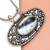 Dendrite Silver Necklace Garnet Gifted Jewelry Opal, 18" Gemstone Opal