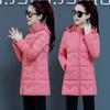 Hooded Winter Jacket Female Parka Removable Cap Cotton Coat Women's Mid-Long Korean New Loose Thicken Down Cotton Coat