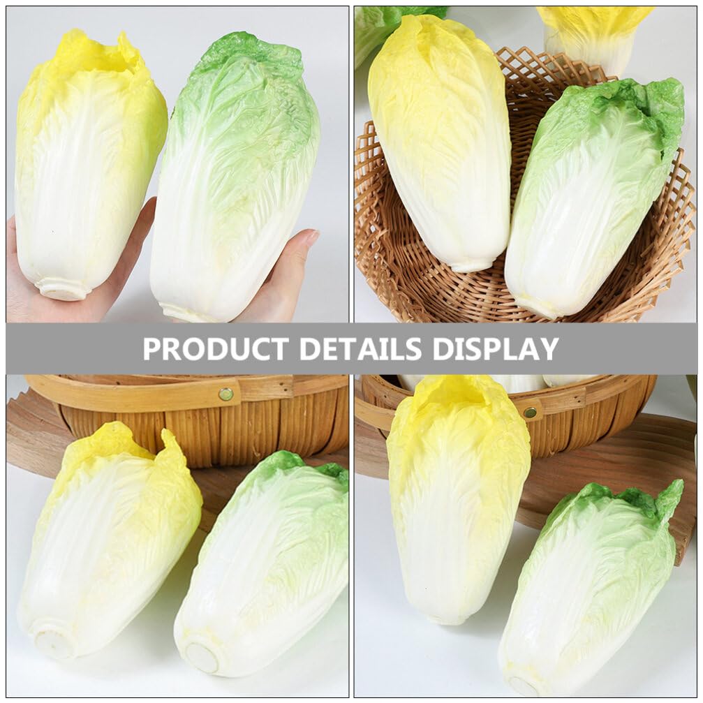 TOYMYTOY Fake Vegetable Artificial Realistic Chinese Cabbage Restaurant Display Green Model, Vegetables, Model, Prop,