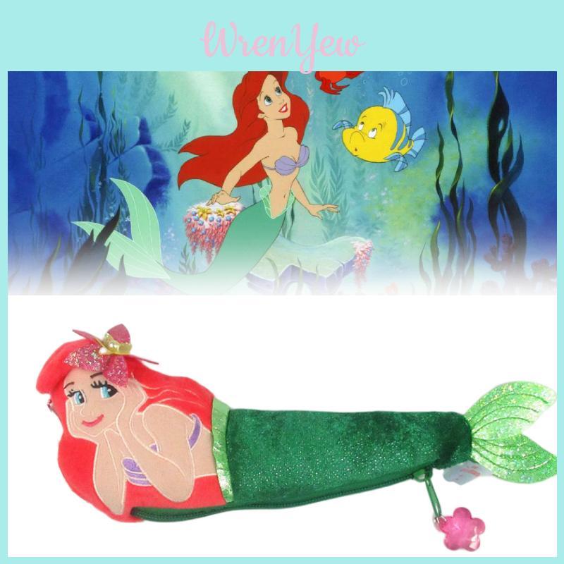 Adorable Ariel Mermaid Plush Pen Pouch For Kids, Soft And Comfortable Fabric, Perfect Storage For Pens, Coins And Small Items