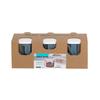 CHAHUA 3-Piece Plastic Seasoning Jar Set