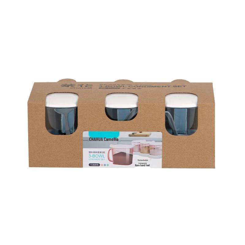CHAHUA 3-Piece Plastic Seasoning Jar Set