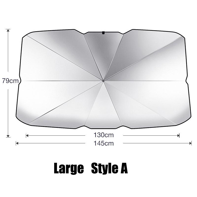 Car Windshield Sunshade Umbrella Foldable Car Umbrella Front Window Heat Insulation Sunshade Covers Windshield Visor Sunshade