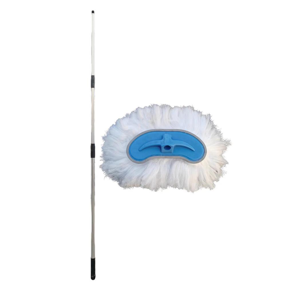 Bright Star Długi Uchwyt Szczotka do Mycia Samochodów - Mop z Miękkim Włosiem do Dużych Pojazdów