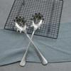 Stainless Steel Ice Scoop and Pasta Ladle with Strainer Tongs for Kitchen and Bar