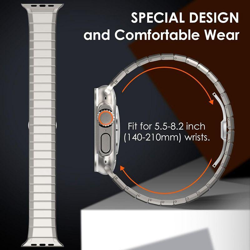 Luxury Metal Band For Apple Watch Ultra 3 49mm Business Stainless Steel Strap for Iwatch Series 11 10 9 8 7 6 5 4 SE3 42mm 44mm 45mm 46mm