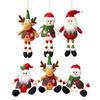 Soft Fabric Christmas Ornament for Tree Display with String Loop, Holiday Accent and Handcrafted Character Display