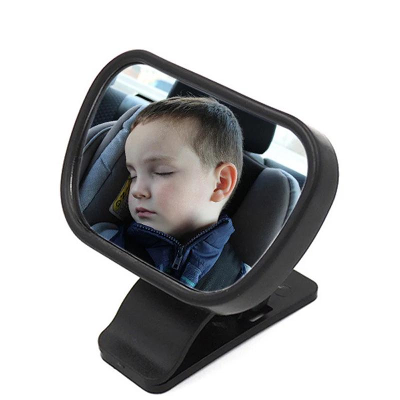 2-i-1 Mini Säkerhetsbackspegel för Babyvy Justerbar Konvex Bil Barnmonitor Bilstyling