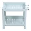 Bathroom Floor Storage Shelf Bathroom Storage Open Shelf Unit Freestanding Corner Rack Shelves Storage Rack Nordic Blue