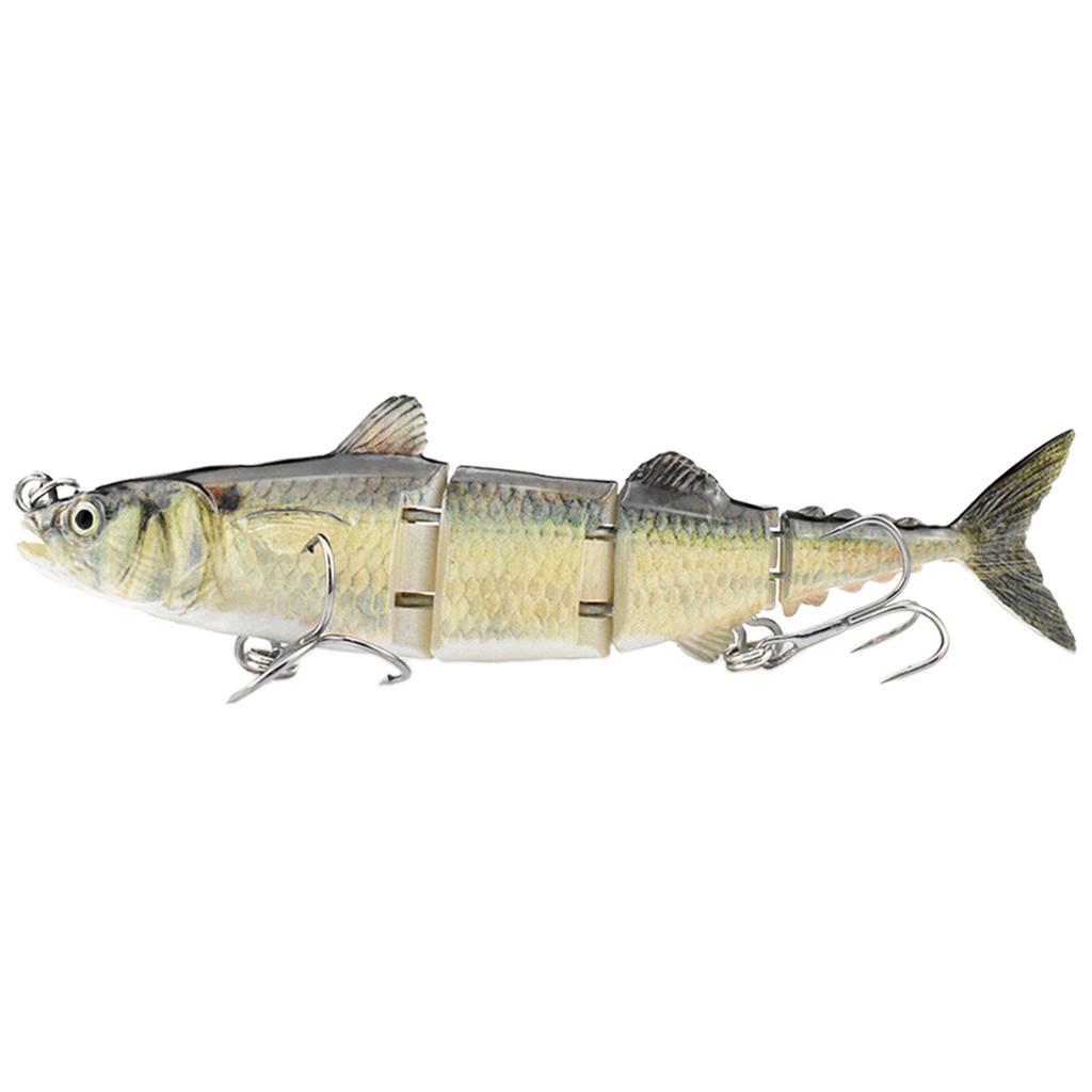 4-teilige Thunfisch-Köder Mehrgelenkige Swimbaits mit Haken Harte Gelenk-Bass-Angelköder Köder Simulierte Schwimmköder