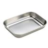 Oaks Leye Stainless Steel Shallow Tray, Small, with Lid, Made in Japan, Dishwasher Safe, for Food Preparation and Storage, LES3237