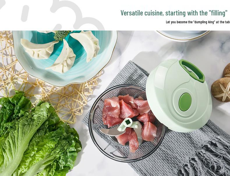 Manual Garlic & Onion Puller: Seasoning, Dumpling, Ginger, Meat Grinder, Pumpkin & Potato Puree, Baby Food Maker, Food Processor
