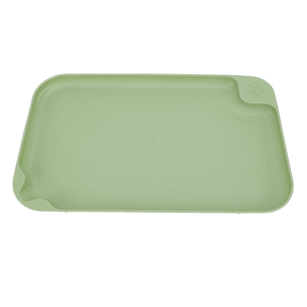 Cat Food Mat Raised Edges Pet Feeding Mat Prevent Overflow Dog Water Bowl Tray Anti Slip Base Pet