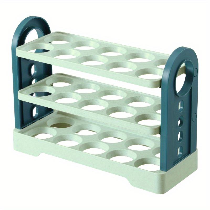 Ящик для хранения яиц стеллаж для хранения на боковой двери холодильника бытовой двусторонний ящик для яиц кухонный ящик для хранения для хранения яиц зелёный 1147₽