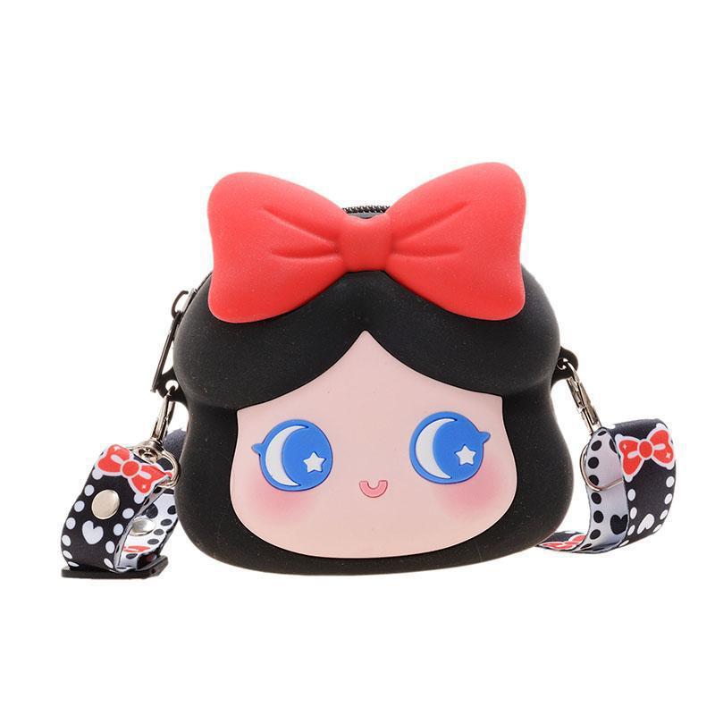 Wallet Cute Cute Kawaii Princess Crossbody Bag Silicone Coin Purse Waterproof Shoulder Bag Cartoon Wallet For Teen Girls Women