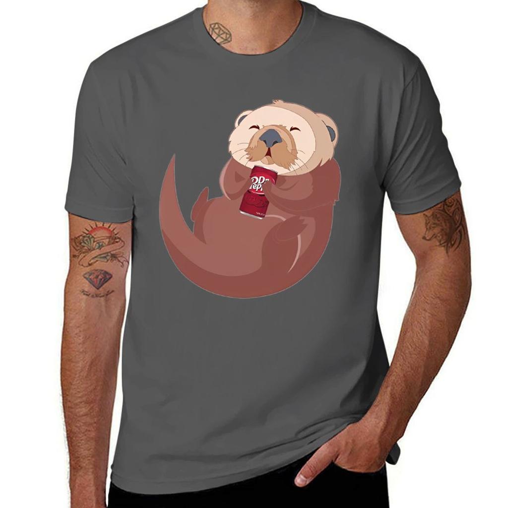 Otter Dr Pepper Tshirt Durable Work Wear Tshirt