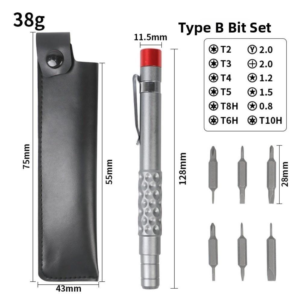 Double-Headed Bit Screwdriver Set 13-in-1 EDC Tools Pen-Style Screwdrivers Business Writing