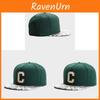Green Letter C Baseball Cap With Breathable Cotton For Casual Summer Wear