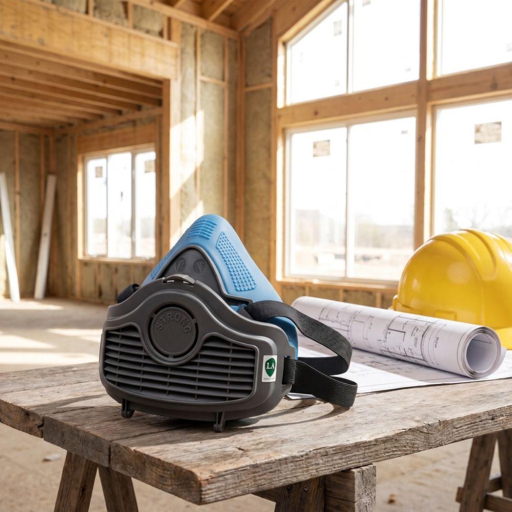 Replaceable Filter Dust Respirator Reusable Design Dust Face Mask Half Mask  Grinding Work